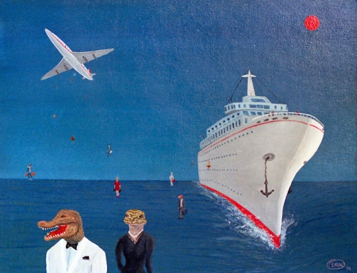 Tourists are dropping in