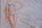 OmorO - Femme de Marin 300° - 2017 - Aquarelle sur papier - 42 x 30 cm