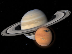 _Titan et Saturne by . 