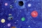 Trou Noir de Hawking - 2020 - Acrylique sur Toile - 50 x 25 cm